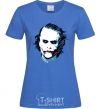 Women's T-shirt The joker is drawn royal-blue фото