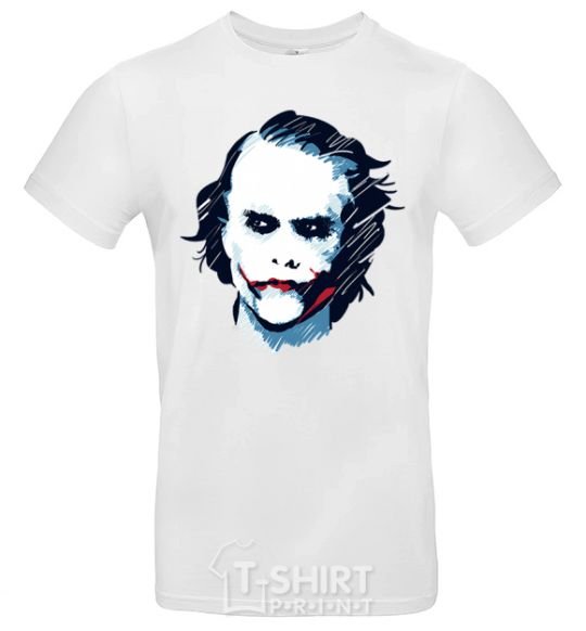 Men's T-Shirt The joker is drawn White фото