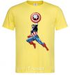 Мужская футболка Капітан Америка з щитом Лимонный фото