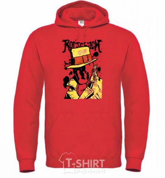Men`s hoodie Роршах Rorschach bright-red фото