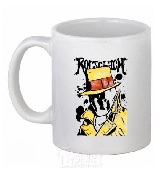 Ceramic mug Роршах Rorschach White фото