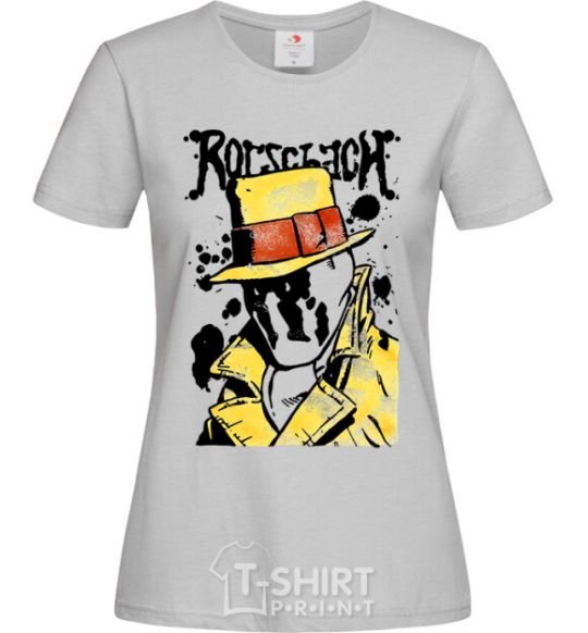 Women's T-shirt Роршах Rorschach grey фото