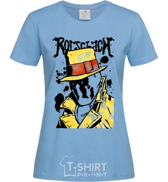 Women's T-shirt Роршах Rorschach sky-blue фото