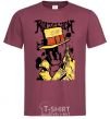 Men's T-Shirt Роршах Rorschach burgundy фото