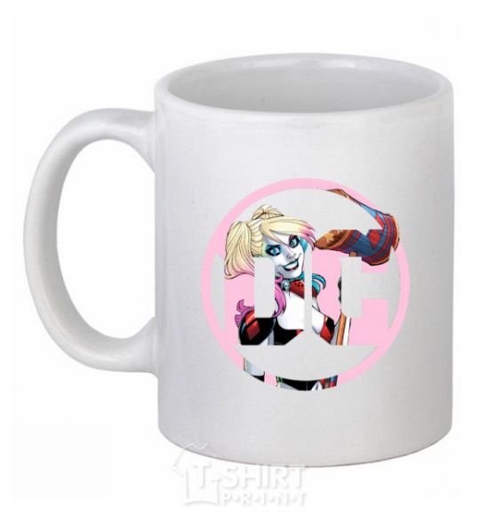 Ceramic mug Harley Quinn DC White фото