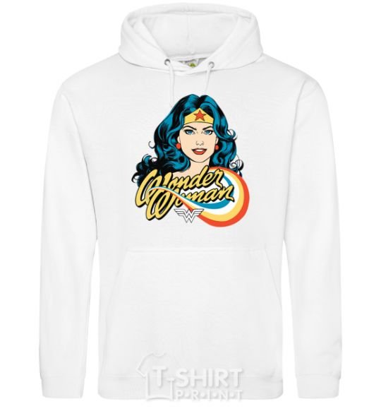 Men`s hoodie Wonder Woman White фото