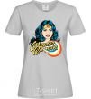 Women's T-shirt Wonder Woman grey фото