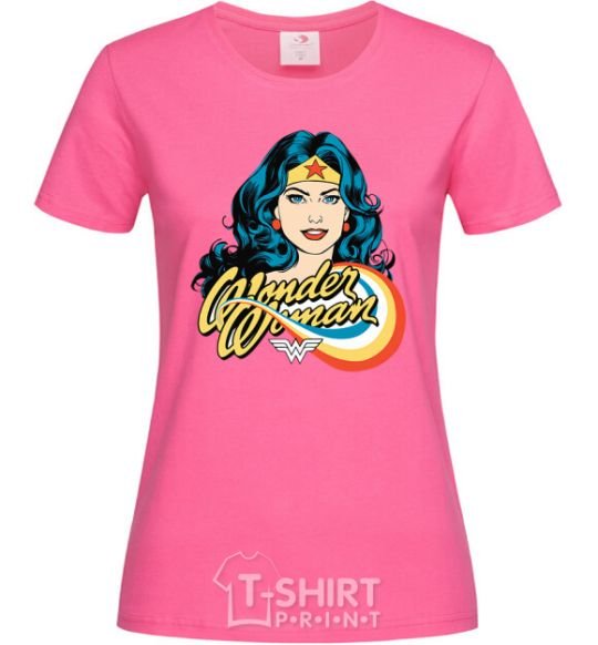 Women's T-shirt Wonder Woman heliconia фото
