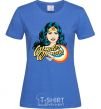 Women's T-shirt Wonder Woman royal-blue фото