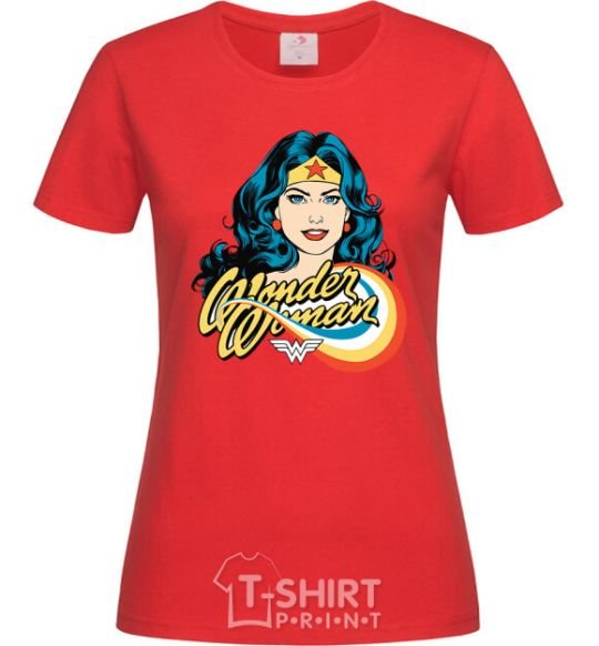Women's T-shirt Wonder Woman red фото