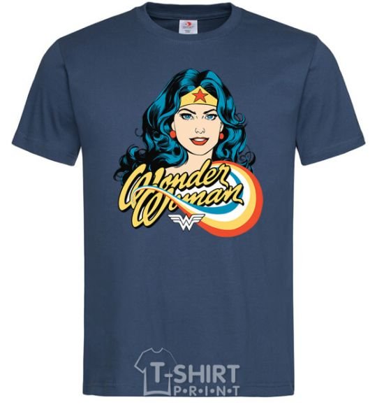 Men's T-Shirt Wonder Woman navy-blue фото