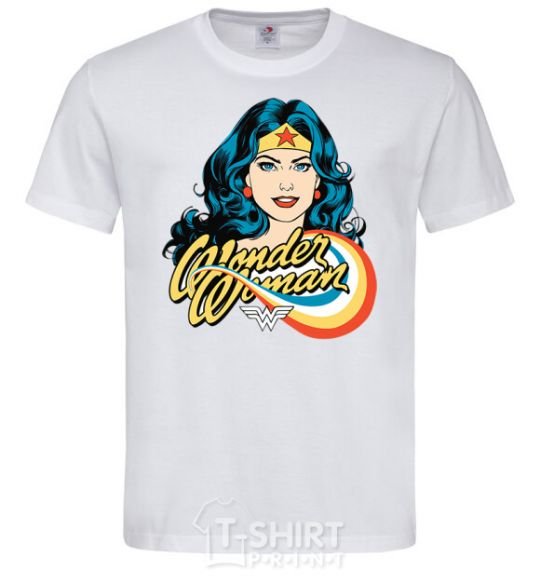 Men's T-Shirt Wonder Woman White фото