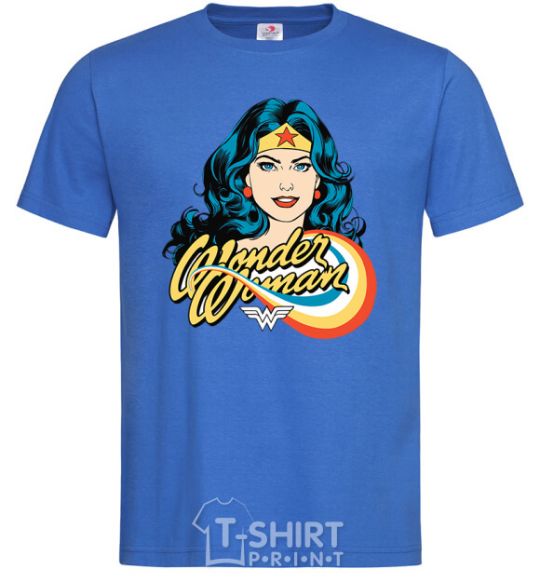 Men's T-Shirt Wonder Woman royal-blue фото
