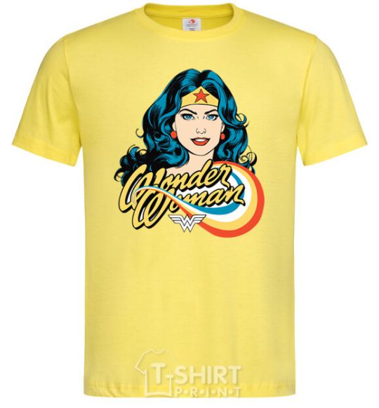 Men's T-Shirt Wonder Woman cornsilk фото