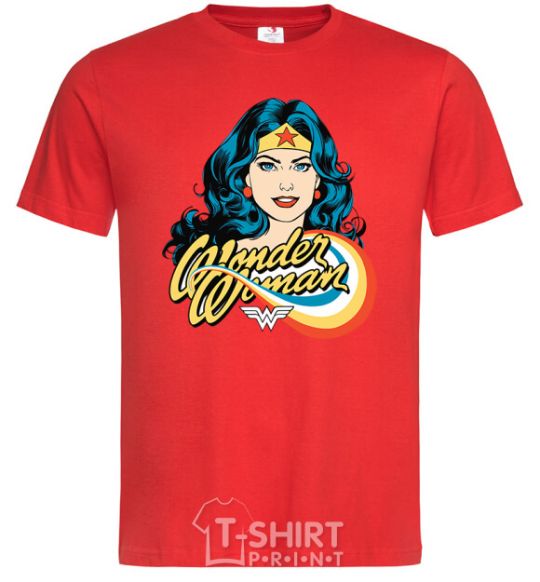 Men's T-Shirt Wonder Woman red фото