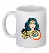 Ceramic mug Wonder Woman White фото