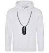 Men`s hoodie STALKER Suspension sport-grey фото