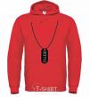 Men`s hoodie STALKER Suspension bright-red фото