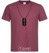 Men's T-Shirt STALKER Suspension burgundy фото