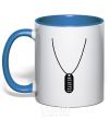 Mug with a colored handle STALKER Suspension royal-blue фото