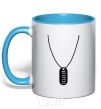 Mug with a colored handle STALKER Suspension sky-blue фото