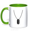 Mug with a colored handle STALKER Suspension kelly-green фото