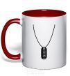 Mug with a colored handle STALKER Suspension red фото