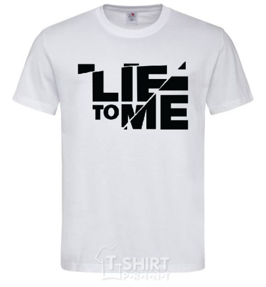 Men's T-Shirt LIE TO ME White фото