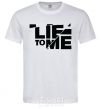 Men's T-Shirt LIE TO ME White фото