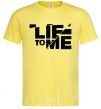 Men's T-Shirt LIE TO ME cornsilk фото
