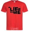 Men's T-Shirt LIE TO ME red фото
