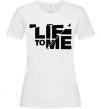 Женская футболка LIE TO ME Белый фото