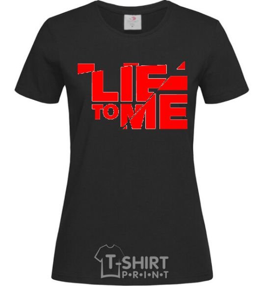 Женская футболка LIE TO ME Черный фото