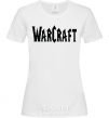 Women's T-shirt The inscription WARCRAFT White фото