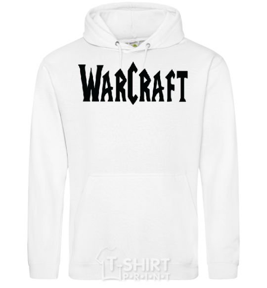 Men`s hoodie The inscription WARCRAFT White фото