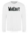 Sweatshirt The inscription WARCRAFT White фото