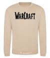 Sweatshirt The inscription WARCRAFT sand фото