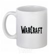 Ceramic mug The inscription WARCRAFT White фото