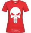 Women's T-shirt Skull red red фото