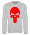 Sweatshirt Skull red sport-grey фото