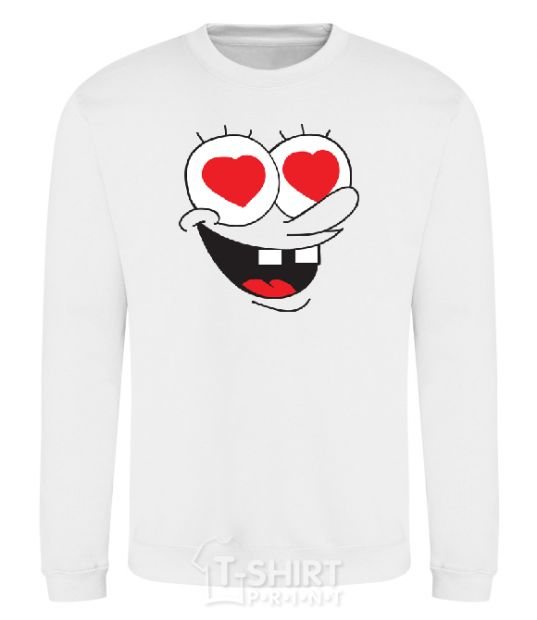 Sweatshirt SPONGE BOB in love White фото