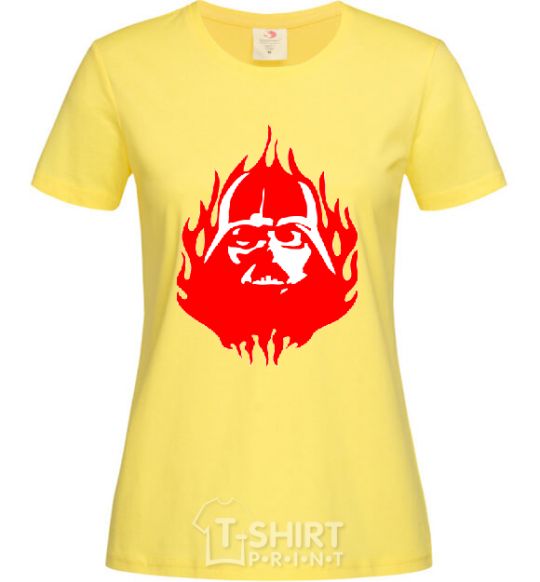 Женская футболка DARTH VADER Mask Лимонный фото