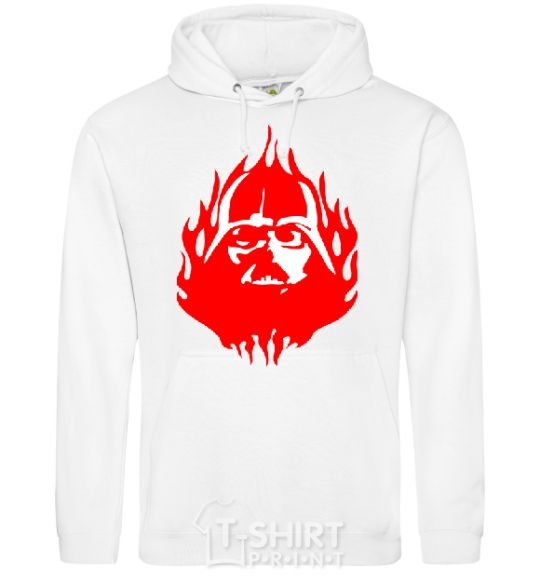 Men`s hoodie DARTH VADER Mask White фото