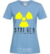 Women's T-shirt STALKER Explosion sky-blue фото