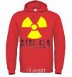 Men`s hoodie STALKER Explosion bright-red фото