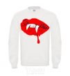 Sweatshirt VAMPIRE LIPS White фото