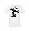 Men's T-Shirt FELIX THE CAT Happy White фото