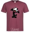 Men's T-Shirt FELIX THE CAT Happy burgundy фото