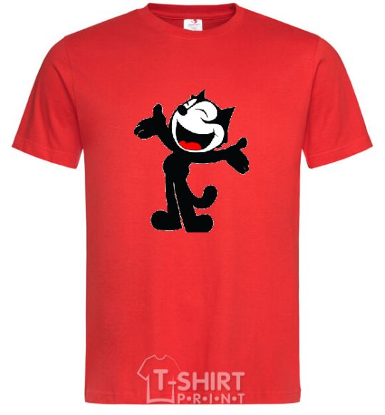 Men's T-Shirt FELIX THE CAT Happy red фото