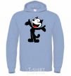 Мужская толстовка (худи) FELIX THE CAT Happy Голубой фото